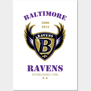 ravens vintage Posters and Art